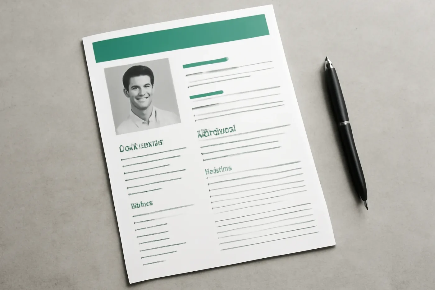 CV xin việc phối nền xanh lá nhạt