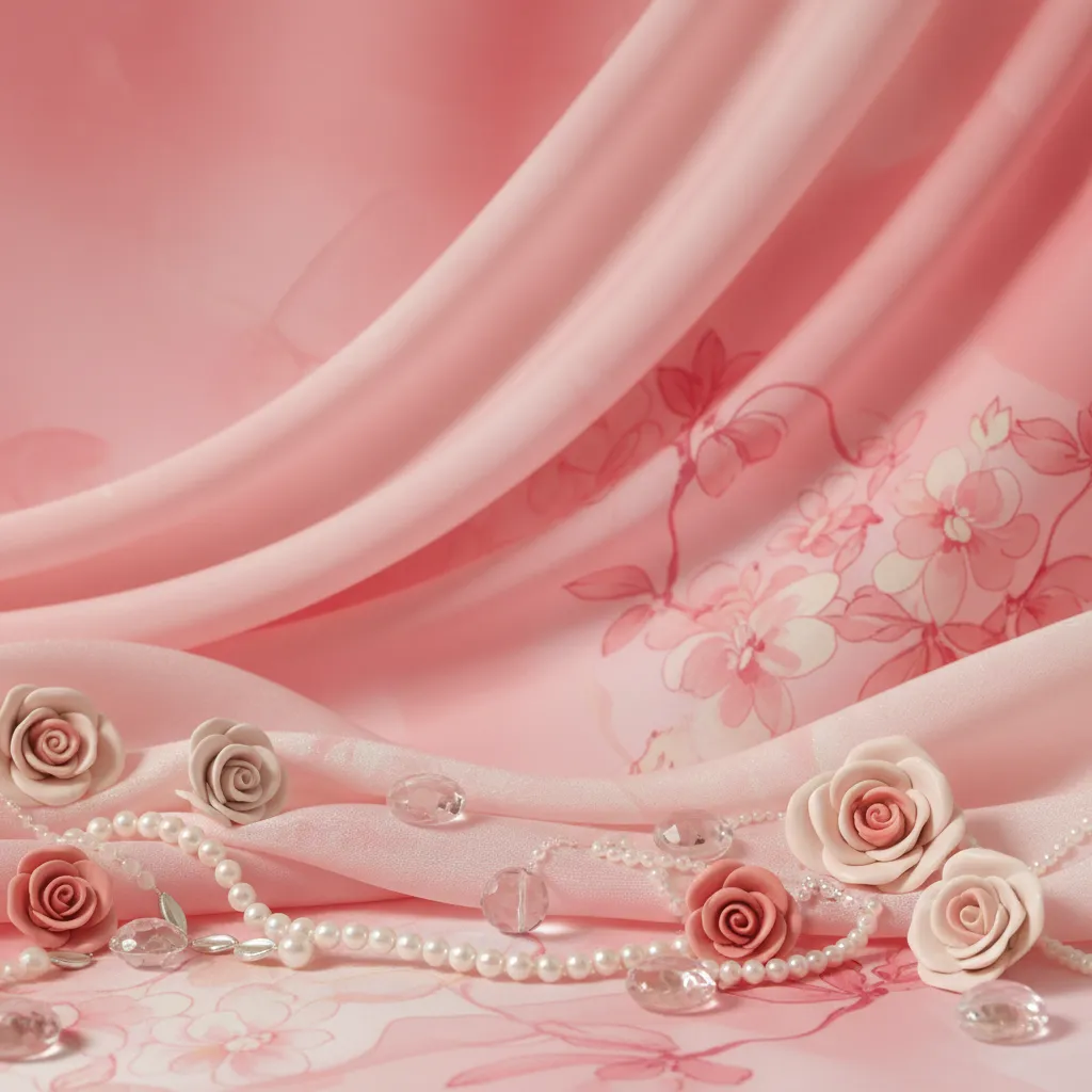 Nền đỏ pastel nhẹ nhàng cho thiết kế nữ tính